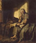 REMBRANDT Harmenszoon van Rijn The Apostle Paul in Prison Spain oil painting artist